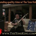 Behind the scenes - Spending some quality time with my son - TTK Jr. Using a Charvel & Randall