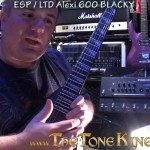 ESP / LTD Alexi 600 BLACKY Guitar Demo Review.  Alexi Laiho COB Signature Series Model - Bugera 6260