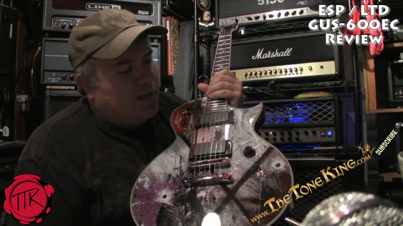ESP LTD GUS G Gus-600 EC Guitar Demo Review using Randall RT100 : The ...