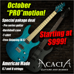 Acacia Guitars October PROmotion