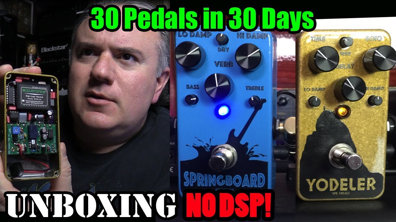 Analog Reverb by VFE Pedals Springboard and Yodeler UNBOXING 30