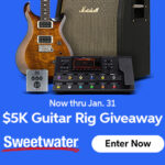 Sweetwater - January 2026 Giveaway - a PRS S2 Custom 24 Electric Guitar and MORE!