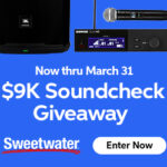 Sweetwater is Giving Away a Grand Prize Valued at Over 9K with Gear from Shure, JBL, EV and more!